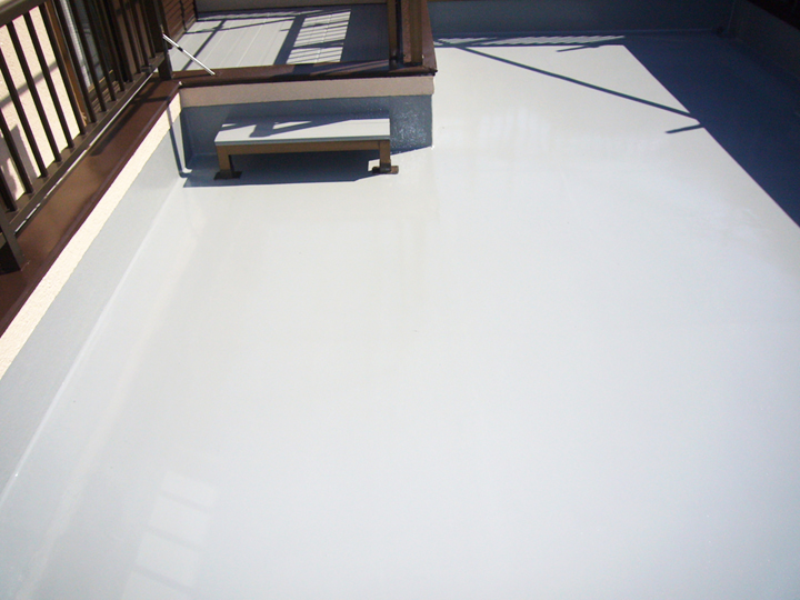   越谷市 S様邸 ベランダ防水塗装事例
