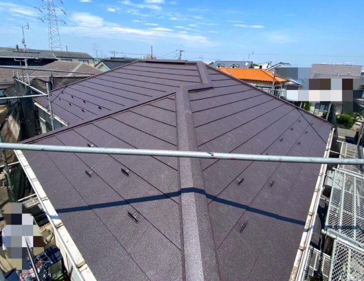   シルキーG２　屋根カバー工法　　越谷市S様邸