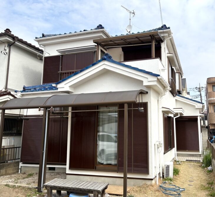   越谷市【外壁塗装・屋根棟土台補修・付帯工事】日本ペイントパーフェクトトップ