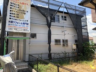 柏市A様邸ガイナ塗装＆屋根ｶﾊﾞｰ工法